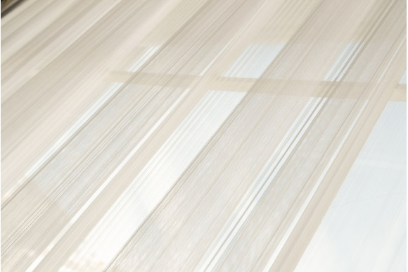 Тюль фатин пліссе Avene TFP-9019 молочний