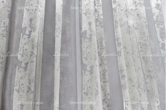 Тюль в полоску Caron TOL-1496 отрез 3,0 метра