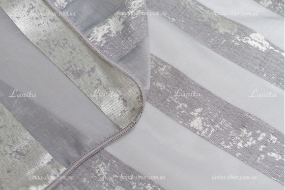 Тюль в полоску Caron TOL-1496 отрез 3,0 метра