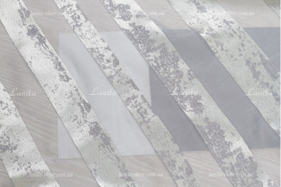 Тюль в полоску Caron TOL-1496 отрез 3,0 метра