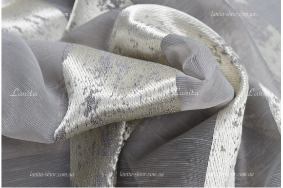 Тюль в полоску Caron TOL-1496 отрез 3,0 метра
