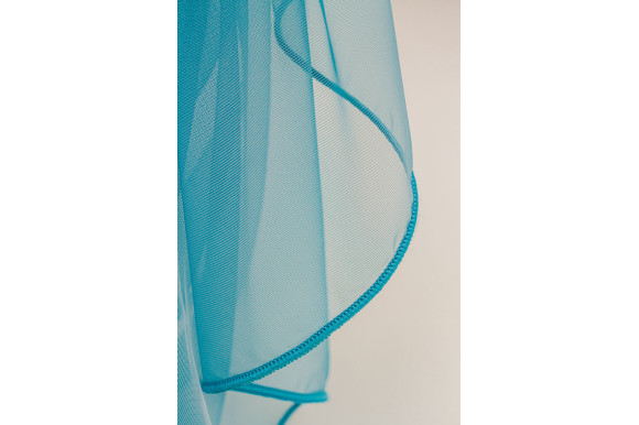 Тюль французький фатин Avensis TFS-9063 бірюзовий