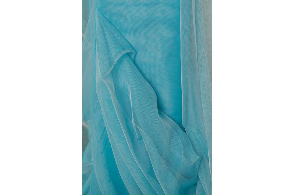 Тюль французький фатин Avensis TFS-9063 бірюзовий