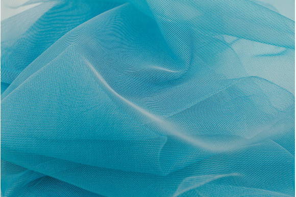 Тюль французький фатин Avensis TFS-9063 бірюзовий