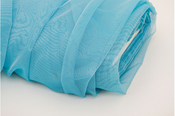 Тюль французький фатин Avensis TFS-9063 бірюзовий