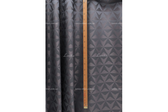 Готові штори жаккард Kevyn GS-6611 сіро-бузкові 2,70м/2*2,0м