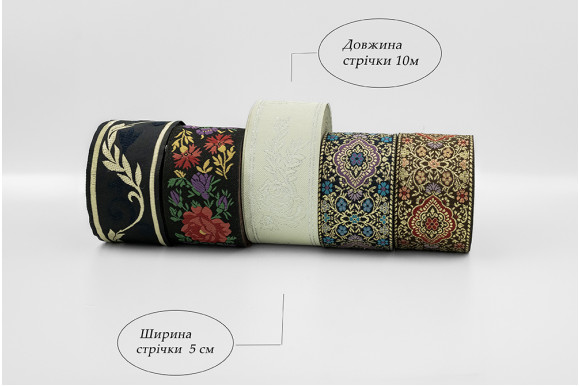 Тесьма декоративная TD-9071 5см/10м