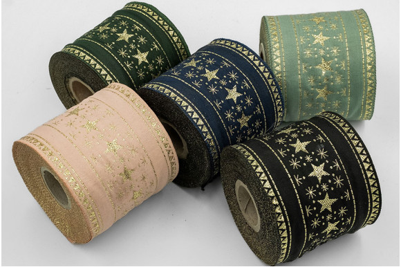 Тесьма декоративная TD-9075 6,5см/10м