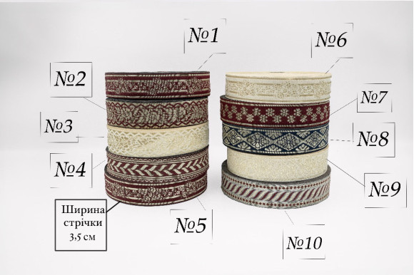 Тесьма декоративная TD-9113 3,5см/50м