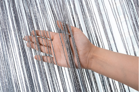 Шторы нити дождик темно-серые 207 SN-9136