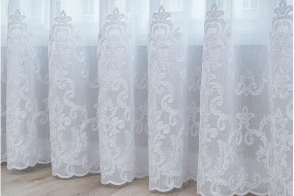 Тюль лен з вышивкой Jacomo TLV-9159