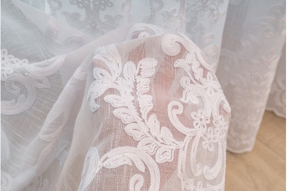 Тюль лен з вышивкой Jacomo TLV-9159