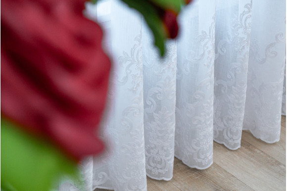 Тюль лен з вышивкой Jacomo TLV-9159