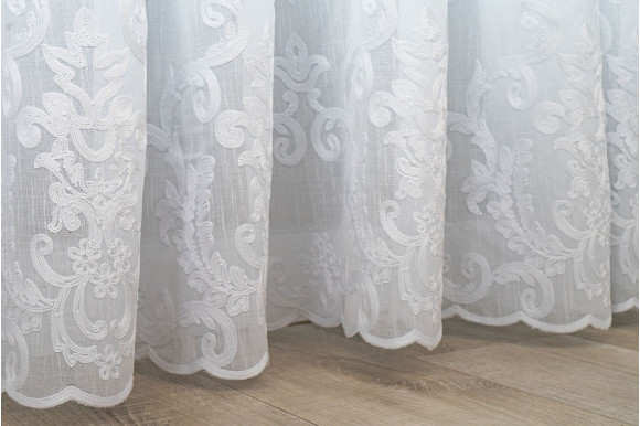 Тюль лен з вышивкой Jacomo TLV-9159