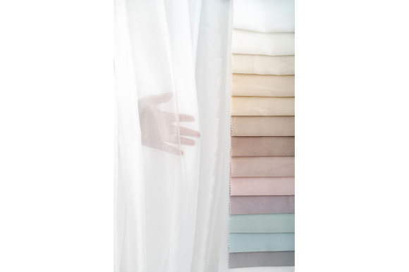 Тюль вуаль шелк Steffani TSV-9164 белый