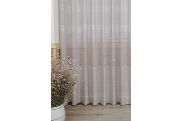 Готовый тюль лен Amrita GT-9168 1,40м/2,5м