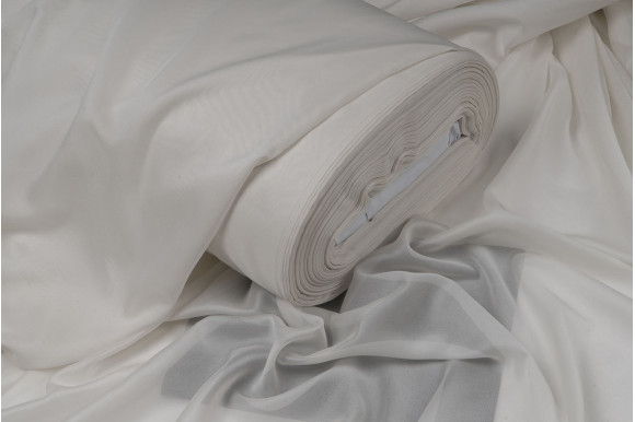 Тюль вуаль шовк Steffani TSV-9171 кремовий