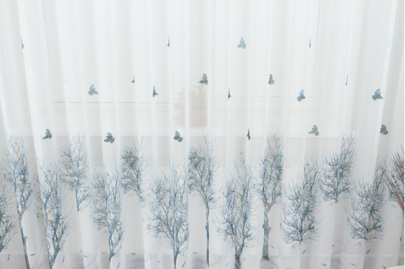 Готовый тюль креп-шифон Venza GT-9187 2,55м/5,0м