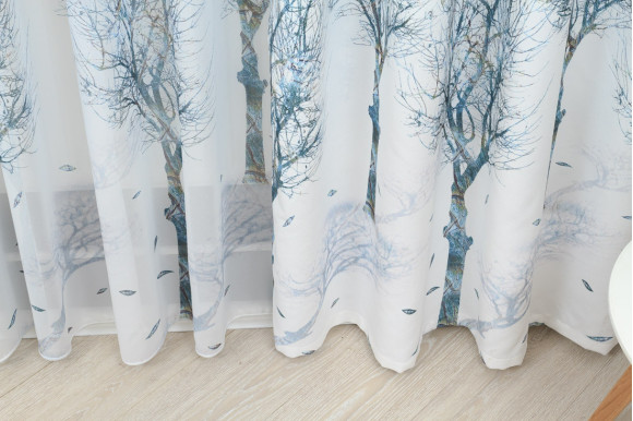 Готовый тюль креп-шифон Venza GT-9187 2,55м/5,0м