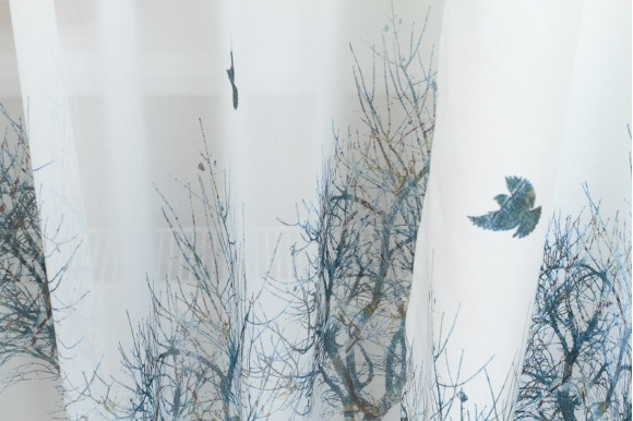 Готовый тюль креп-шифон Venza GT-9187 2,55м/5,0м