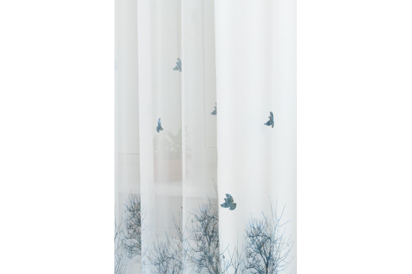 Готовый тюль креп-шифон Venza GT-9187 2,55м/5,0м