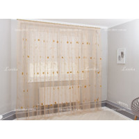 Тюль органза Mexx нашитый цветок GT-9188 2,55м/5,80м