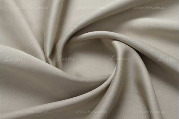 Штори блекаут сіро-бежевий Elis SB-1639 відріз 1,5 метри