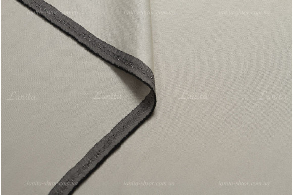 Штори блекаут сіро-бежевий Elis SB-1639 відріз 1,5 метри