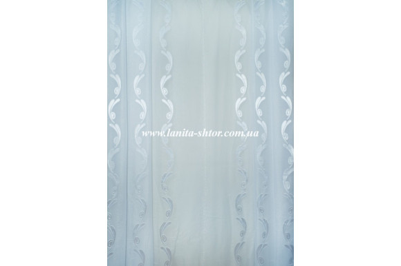 Готовый тюль белый В505-01 2,30м/5,0м