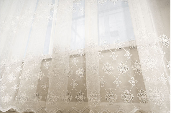 Тюль микросетка лен Roksana TSL-9211 белый
