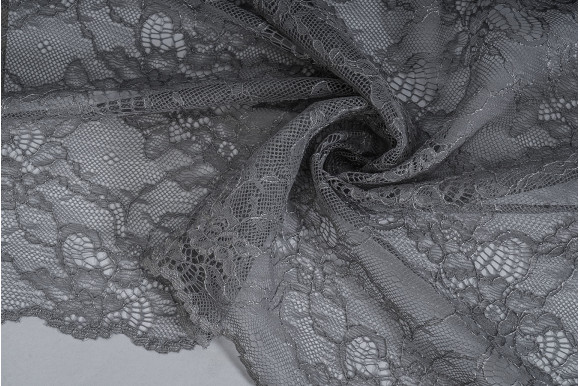 Тюль гипюр Shade TGJ-9215 серый