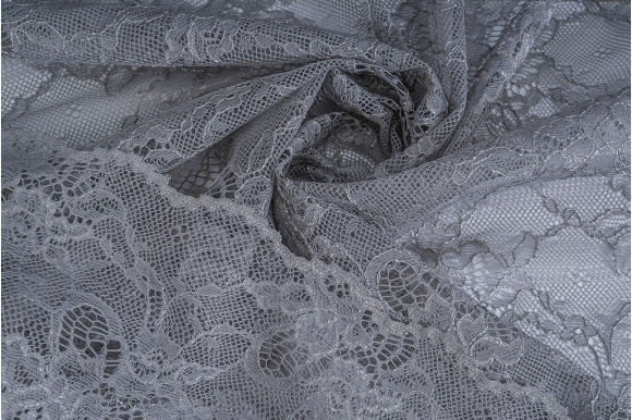 Тюль гипюр Shade TGJ-9215 серый