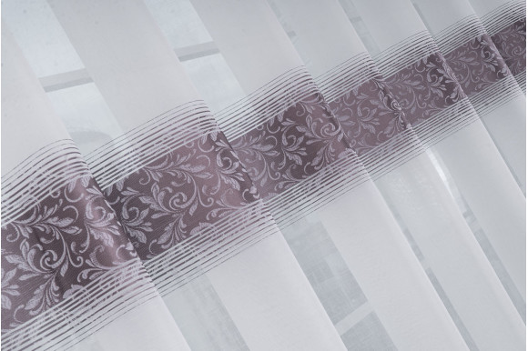 Тюль льон-жаккард Cindy TLG-9234 сірий