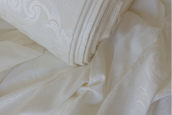 Тюль жакард щільний Bugatti TGP-9239 молочний Тюль жакард щільний Bugatti TGP-9239 молочний