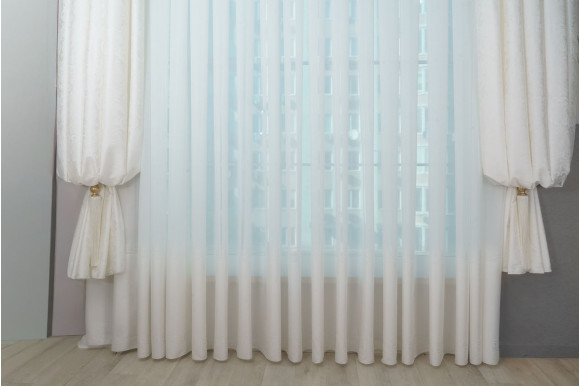 Тюль жакард щільний Bugatti TGP-9239 молочний Тюль жакард щільний Bugatti TGP-9239 молочний