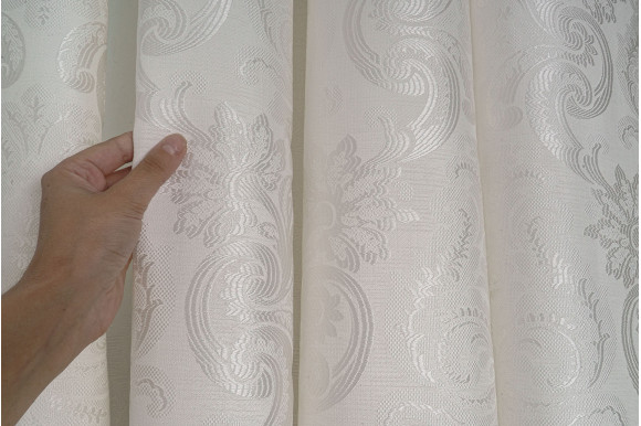 Тюль жакард щільний Bugatti TGP-9239 молочний