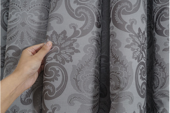 Тюль жакард щільний Bugatti TGP-9240 сірий