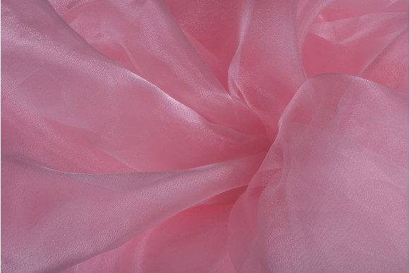 Тюль органза TOO-9252 рожева Тюль органза TOO-9252 рожева