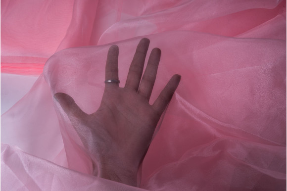 Тюль органза TOO-9252 рожева Тюль органза TOO-9252 рожева