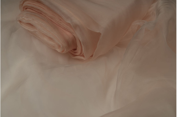 Тюль органза TOO-9256 пудрова Тюль органза TOO-9256 пудрова