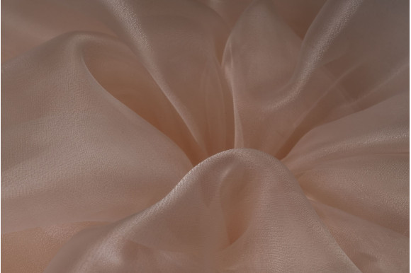 Тюль органза TOO-9256 пудрова Тюль органза TOO-9256 пудрова