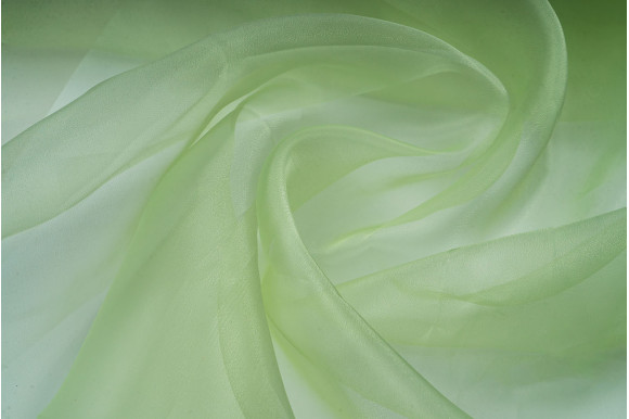 Тюль органза TOO-9257 салатова