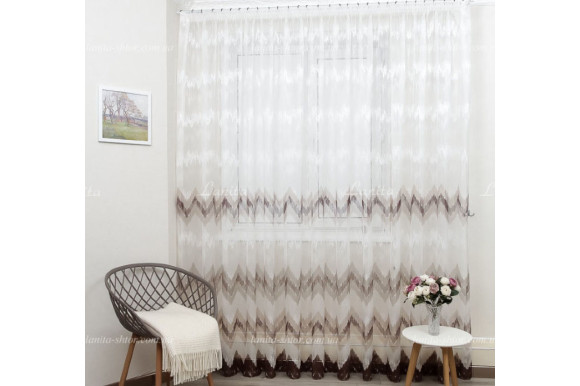 Готовый тюль жаккард Missoni GT-9267 2,1м/3,0м