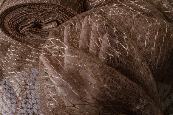 Тюль сітка Brill рудо-коричнева IP-9274