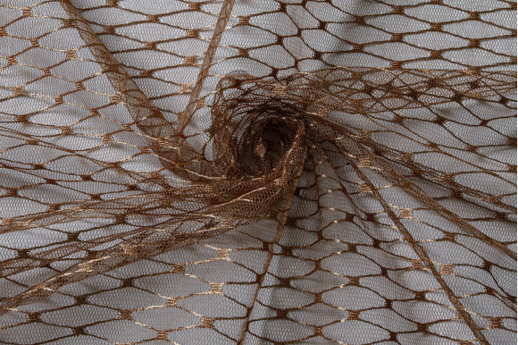 Тюль сітка Brill рудо-коричнева IP-9274