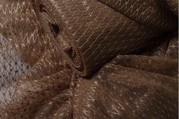 Тюль сітка Brill рудо-коричнева IP-9274