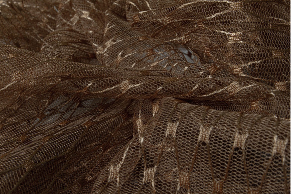 Тюль сітка Brill рудо-коричнева IP-9274