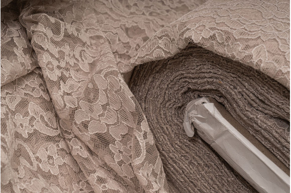 Тюль гипюр Bondi TGP-9275 бежевый
