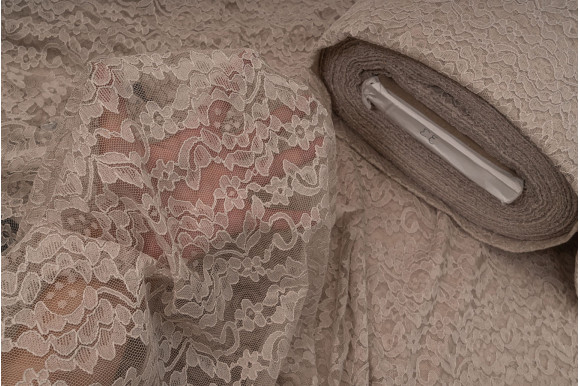 Тюль гипюр Bondi TGP-9275 бежевый