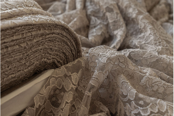 Тюль гипюр Bondi TGP-9275 бежевый